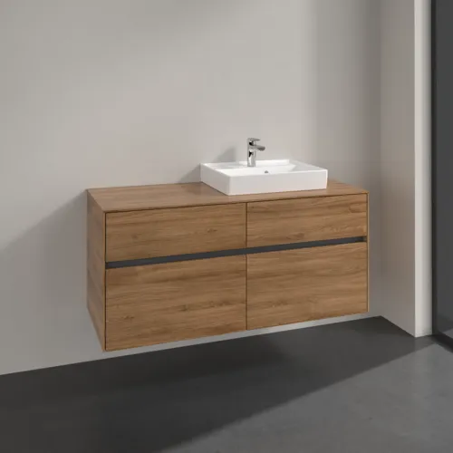 VILLEROY BOCH Toaletní skříňka Collaro, 4 výsuvy, 1200 x 548 x 500 mm, dub Kansas #C07200RH, obrázek 2