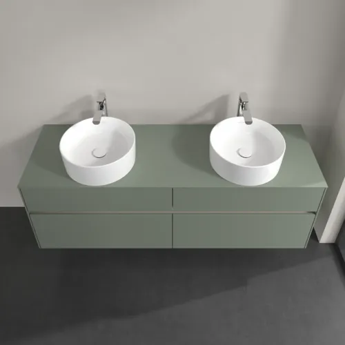 VILLEROY BOCH Toaletní skříňka Collaro, 4 výsuvy, 1600 x 548 x 500 mm, Soft Green / Soft Green #C05200AF, obrázek 4