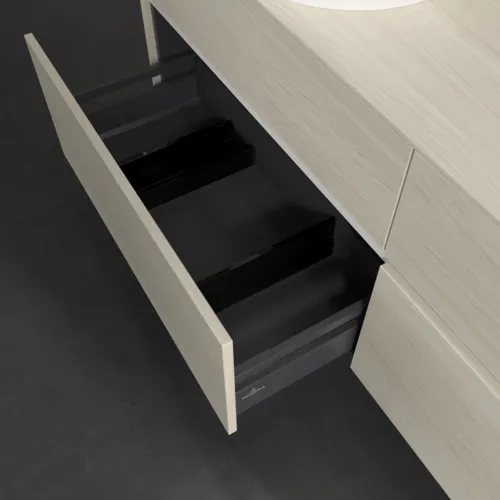 VILLEROY BOCH Toaletní skříňka Collaro, 4 výsuvy, 1600 x 548 x 500 mm, bílý dub / bílý dub #C05200AA, obrázek 6