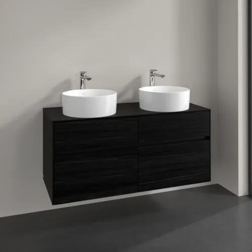 VILLEROY BOCH Toaletní skříňka Collaro, 4 výsuvy, 1200 x 548 x 500 mm, černý dub / černý dub #C04400AB, obrázek 2