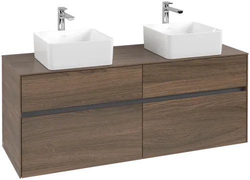 VILLEROY BOCH Toaletní skříňka Collaro, s osvětlením, 4 výsuvy, 1400 x 548 x 500 mm, Arizona Oak / Arizona Oak #C048B0VH