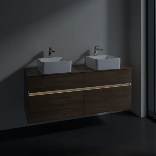 VILLEROY BOCH Toaletní skříňka Collaro, s osvětlením, 4 výsuvy, 1400 x 548 x 500 mm, Arizona Oak / Arizona Oak #C048B0VH, obrázek 5