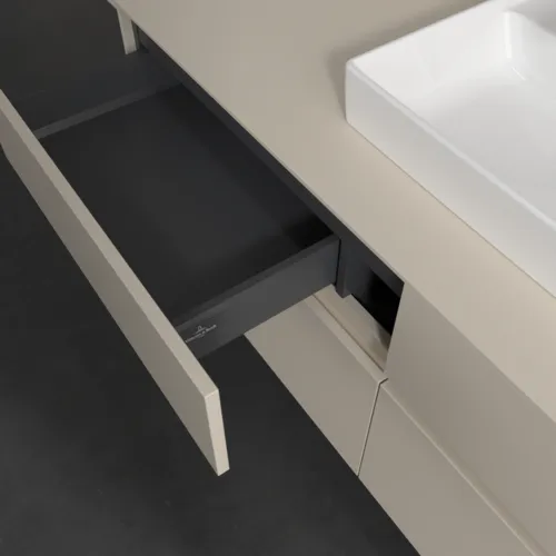 VILLEROY BOCH Toaletní skříňka Collaro, 4 výsuvy, 1400 x 548 x 500 mm, Cashmere Grey / Cashmere Grey #C07300VN, obrázek 7