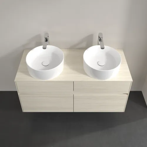 VILLEROY BOCH Toaletní skříňka Collaro, 4 výsuvy, 1200 x 548 x 500 mm, bílý dub / bílý dub #C04400AA, obrázek 4