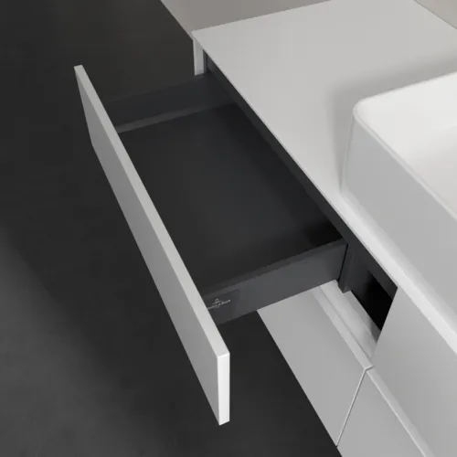VILLEROY BOCH Toaletní skříňka Collaro, 4 výsuvy, 1400 x 548 x 500 mm, lesklá bílá / lesklá bílá #C04500DH, obrázek 7