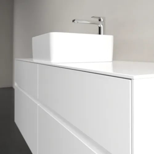 VILLEROY BOCH Toaletní skříňka Collaro, 4 výsuvy, 1400 x 548 x 500 mm, lesklá bílá / lesklá bílá #C04500DH, obrázek 5