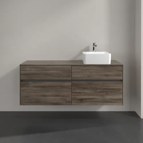 VILLEROY BOCH Umyvadlová skříňka Collaro, s osvětlením, 4 výsuvy, 1400 x 548 x 500 mm, dub kamenný #C047B0RK, obrázek 3