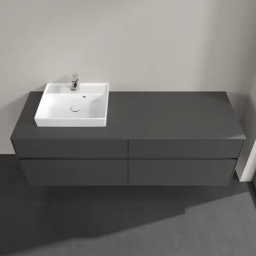 VILLEROY BOCH Toaletní skříňka Collaro, 4 výsuvy, 1600 x 548 x 500 mm, lesklá šedá / lesklá šedá #C07800FP, obrázek 4