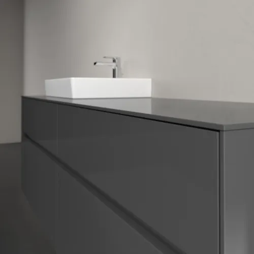 VILLEROY BOCH Toaletní skříňka Collaro, 4 výsuvy, 1600 x 548 x 500 mm, lesklá šedá / lesklá šedá #C07800FP, obrázek 5
