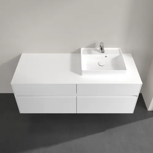 VILLEROY BOCH Toaletní skříňka Collaro, s osvětlením, 4 výsuvy, 1400 x 548 x 500 mm, lesklá bílá / lesklá bílá #C075B0DH, obrázek 4