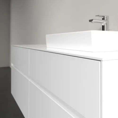 VILLEROY BOCH Toaletní skříňka Collaro, s osvětlením, 4 výsuvy, 1400 x 548 x 500 mm, lesklá bílá / lesklá bílá #C075B0DH, obrázek 6