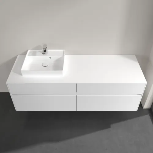 VILLEROY BOCH Toaletní skříňka Collaro, s osvětlením, 4 výsuvy, 1600 x 548 x 500 mm, bílá matná / bílá matná #C078B0MS, obrázek 4