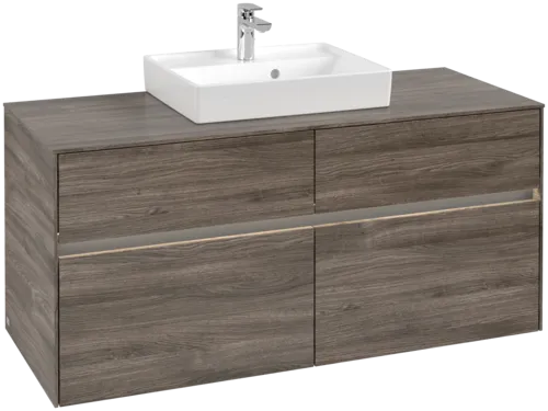 VILLEROY BOCH Umyvadlová skříňka Collaro, s osvětlením, 4 výsuvy, 1200 x 548 x 500 mm, dub kamenný #C070B0RK