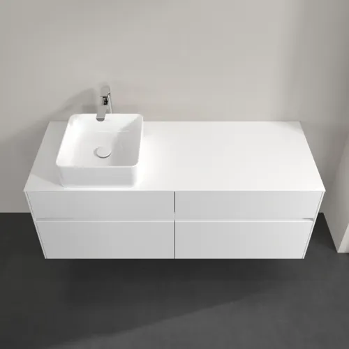 VILLEROY BOCH Toaletní skříňka Collaro, 4 výsuvy, 1400 x 548 x 500 mm, lesklá bílá / lesklá bílá #C04600DH, obrázek 4