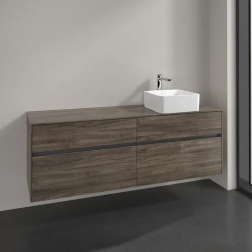 VILLEROY BOCH Toaletní skříňka Collaro, 4 výsuvy, 1600 x 548 x 500 mm, dub kamenný #C05100RK, obrázek 2