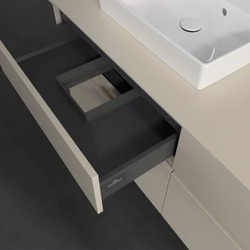 VILLEROY BOCH Toaletní skříňka Collaro, 4 výsuvy, 1400 x 548 x 500 mm, Cashmere Grey / Cashmere Grey #C07400VN, obrázek 7