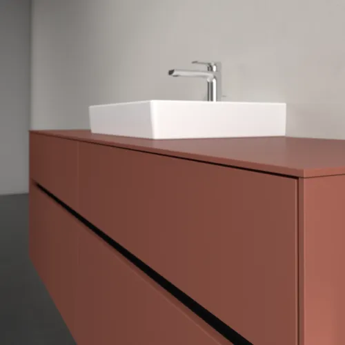 VILLEROY BOCH Toaletní skříňka Collaro, 4 výsuvy, 1600 x 548 x 500 mm, Vínově červená / Vínově červená #C07700AH, obrázek 5