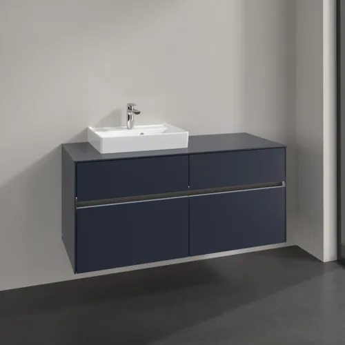 VILLEROY BOCH Toaletní skříňka Collaro, s osvětlením, 4 výsuvy, 1200 x 548 x 500 mm, Marine Blue / Marine Blue #C071B0VQ, obrázek 2