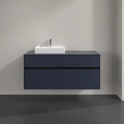 VILLEROY BOCH Toaletní skříňka Collaro, s osvětlením, 4 výsuvy, 1200 x 548 x 500 mm, Marine Blue / Marine Blue #C071B0VQ, obrázek 3