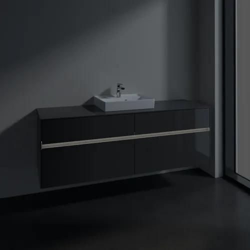 VILLEROY BOCH Toaletní skříňka Collaro, s osvětlením, 4 výsuvy, 1600 x 548 x 500 mm, lesklá šedá / lesklá šedá #C077B0FP, obrázek 5