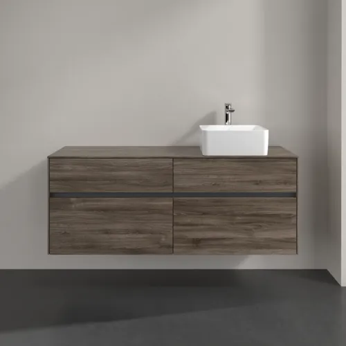 VILLEROY BOCH Toaletní skříňka Collaro, 4 výsuvy, 1400 x 548 x 500 mm, dub kamenný #C04700RK, obrázek 3