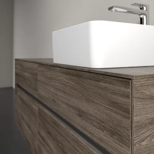 VILLEROY BOCH Toaletní skříňka Collaro, 4 výsuvy, 1400 x 548 x 500 mm, dub kamenný #C04700RK, obrázek 5