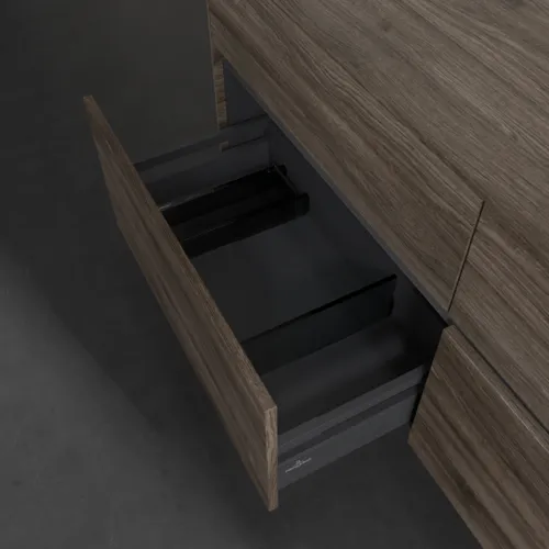 VILLEROY BOCH Toaletní skříňka Collaro, 4 výsuvy, 1400 x 548 x 500 mm, dub kamenný #C04700RK, obrázek 6