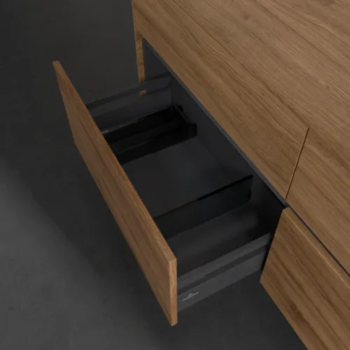 VILLEROY BOCH Toaletní skříňka Collaro, 4 výsuvy, 1400 x 548 x 500 mm, dub Kansas #C04700RH, obrázek 6