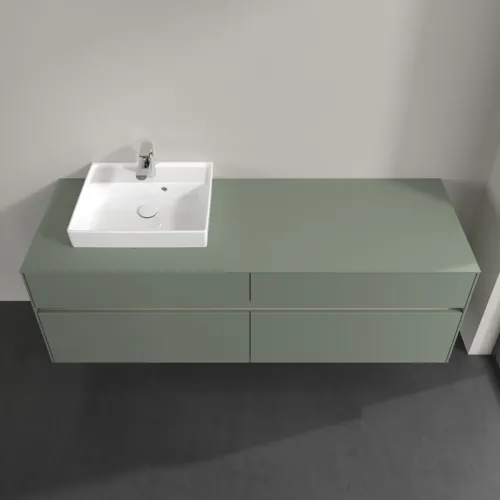 VILLEROY BOCH Toaletní skříňka Collaro, 4 výsuvy, 1600 x 548 x 500 mm, Soft Green / Soft Green #C07800AF, obrázek 4