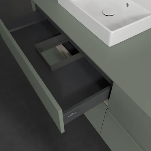 VILLEROY BOCH Toaletní skříňka Collaro, 4 výsuvy, 1600 x 548 x 500 mm, Soft Green / Soft Green #C07800AF, obrázek 7