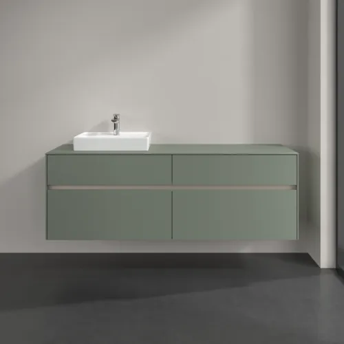 VILLEROY BOCH Toaletní skříňka Collaro, 4 výsuvy, 1600 x 548 x 500 mm, Soft Green / Soft Green #C07800AF, obrázek 3