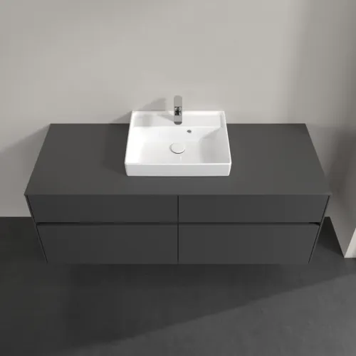 VILLEROY BOCH Collaro toaletní skříňka, s osvětlením, 4 výsuvy, 1400 x 548 x 500 mm, Grafit / Grafit #C073B0VR, obrázek 4