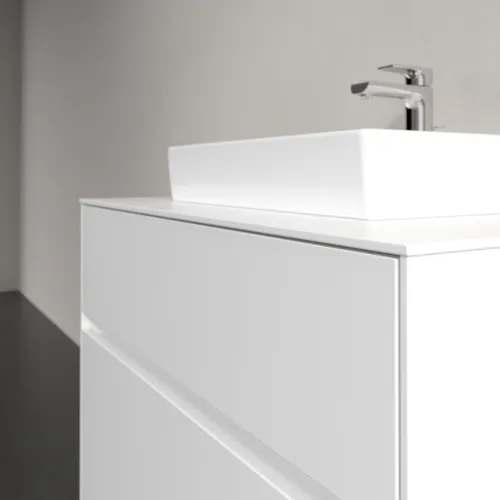 VILLEROY BOCH Toaletní skříňka Collaro, 2 výsuvy, 800 x 548 x 500 mm, bílá matná / bílá matná #C06900MS, obrázek 5