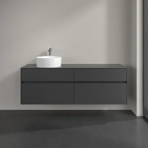 VILLEROY BOCH Toaletní skříňka Collaro, s osvětlením, 4 výsuvy, 1600 x 548 x 500 mm, Grafit / Grafit #C050B0VR, obrázek 3