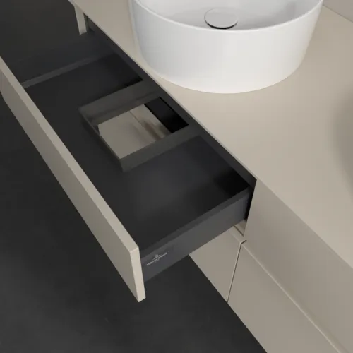 VILLEROY BOCH Toaletní skříňka Collaro, 4 výsuvy, 1400 x 548 x 500 mm, Cashmere Grey / Cashmere Grey #C04800VN, obrázek 7