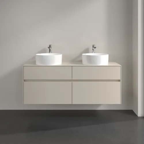 VILLEROY BOCH Toaletní skříňka Collaro, 4 výsuvy, 1400 x 548 x 500 mm, Cashmere Grey / Cashmere Grey #C04800VN, obrázek 3
