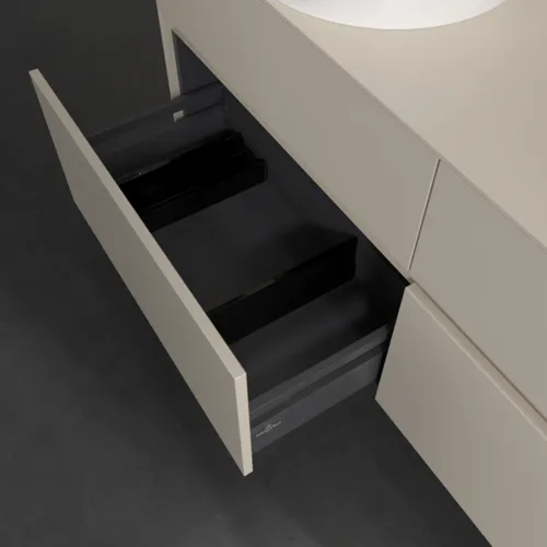 VILLEROY BOCH Toaletní skříňka Collaro, 4 výsuvy, 1400 x 548 x 500 mm, Cashmere Grey / Cashmere Grey #C04800VN, obrázek 6