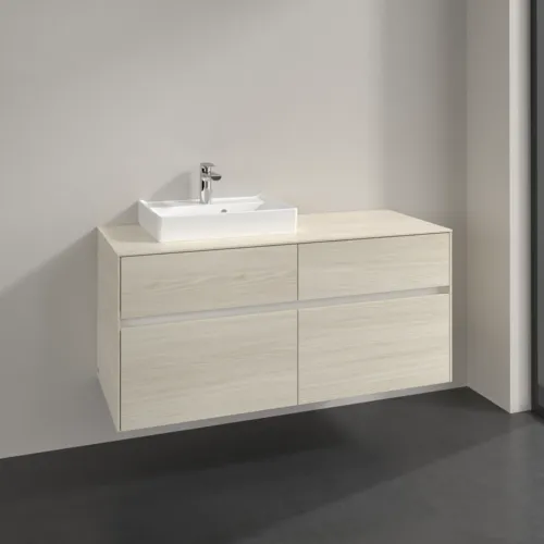 VILLEROY BOCH Toaletní skříňka Collaro, 4 výsuvy, 1200 x 548 x 500 mm, bílý dub / bílý dub #C07100AA, obrázek 2