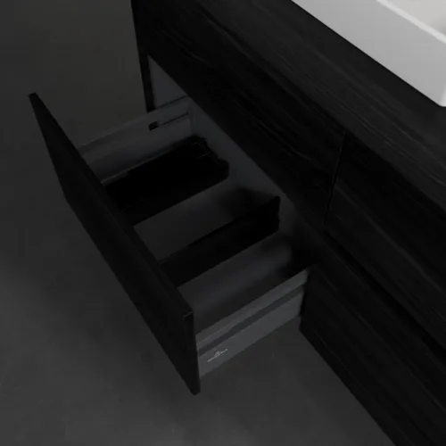 VILLEROY BOCH Toaletní skříňka Collaro, 4 výsuvy, 1200 x 548 x 500 mm, černý dub / černý dub #C07100AB, obrázek 6