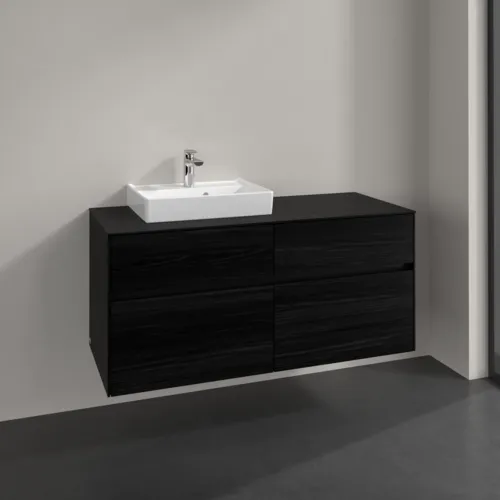 VILLEROY BOCH Toaletní skříňka Collaro, 4 výsuvy, 1200 x 548 x 500 mm, černý dub / černý dub #C07100AB, obrázek 2