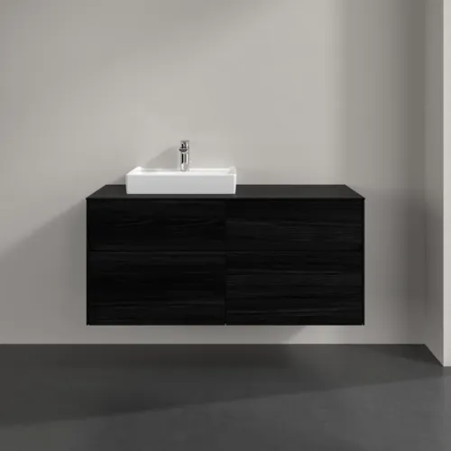 VILLEROY BOCH Toaletní skříňka Collaro, 4 výsuvy, 1200 x 548 x 500 mm, černý dub / černý dub #C07100AB, obrázek 3