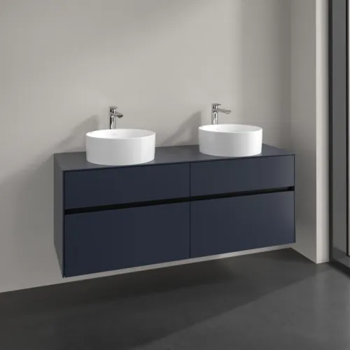VILLEROY BOCH Toaletní skříňka Collaro, 4 zásuvky, 1400 x 548 x 500 mm, Marine Blue / Marine Blue #C04800VQ, obrázek 2