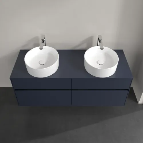 VILLEROY BOCH Toaletní skříňka Collaro, 4 zásuvky, 1400 x 548 x 500 mm, Marine Blue / Marine Blue #C04800VQ, obrázek 4