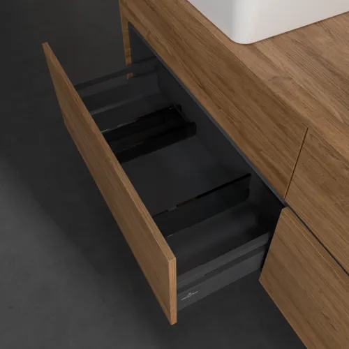 VILLEROY BOCH Toaletní skříňka Collaro, s osvětlením, 4 výsuvy, 1600 x 548 x 500 mm, dub Kansas #C052B0RH, obrázek 7