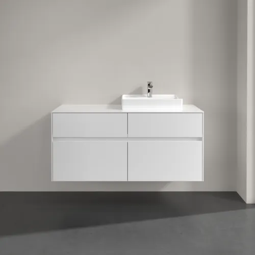 VILLEROY BOCH Toaletní skříňka Collaro, 4 výsuvy, 1200 x 548 x 500 mm, lesklá bílá / lesklá bílá #C07200DH, obrázek 3