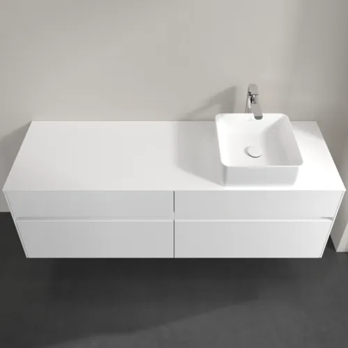 VILLEROY BOCH Toaletní skříňka Collaro, 4 výsuvy, 1600 x 548 x 500 mm, bílá matná / bílá matná #C05100MS, obrázek 4