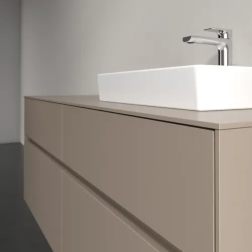 VILLEROY BOCH Toaletní skříňka Collaro, 4 výsuvy, 1400 x 548 x 500 mm, taupe / taupe #C07500VM, obrázek 5