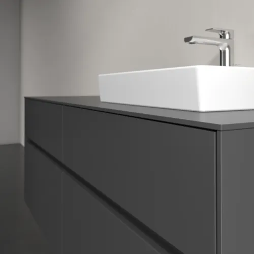 VILLEROY BOCH Toaletní skříňka Collaro, 4 výsuvy, 1400 x 548 x 500 mm, grafitová / grafitová #C07500VR, obrázek 5