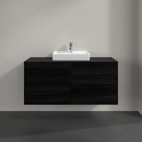 VILLEROY BOCH Toaletní skříňka Collaro, 4 výsuvy, 1200 x 548 x 500 mm, černý dub / černý dub #C07000AB, obrázek 3