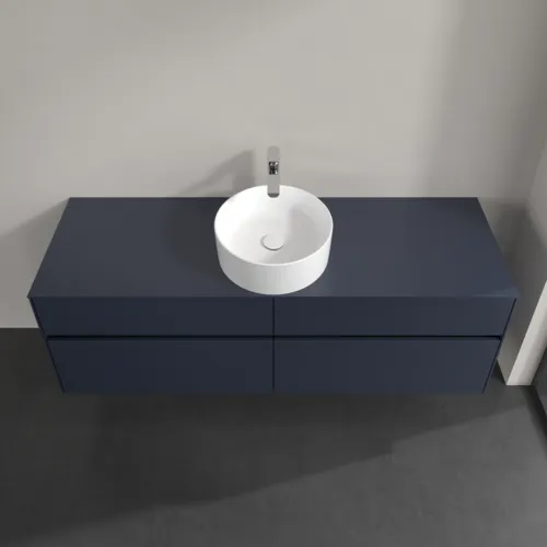 VILLEROY BOCH Toaletní skříňka Collaro, 4 výsuvy, 1600 x 548 x 500 mm, Marine Blue / Marine Blue #C04900VQ, obrázek 4